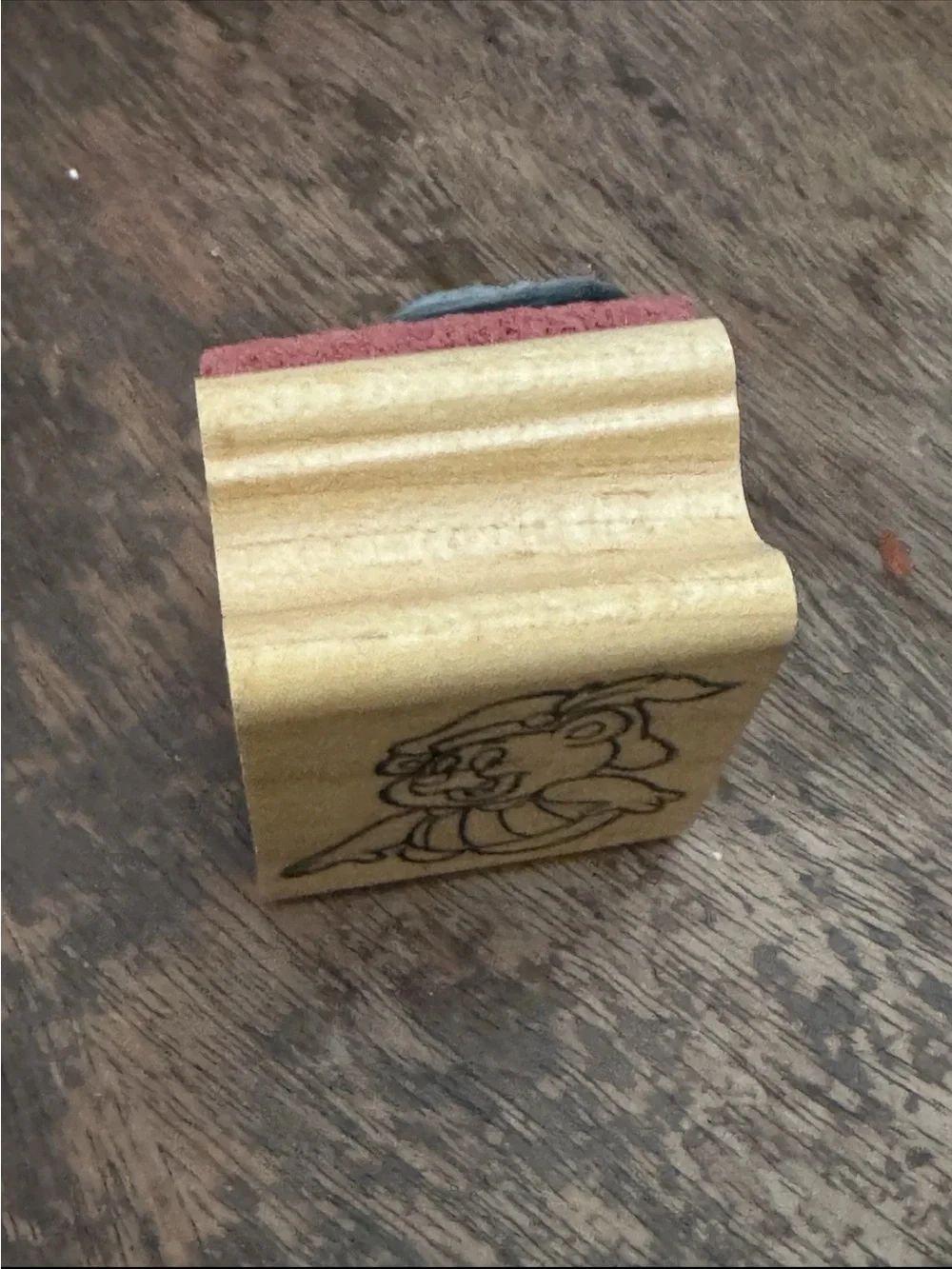 Vintage Disney TV Cartoon Adventures of Gummie Bears Cubbi Wood Rubber Stamp